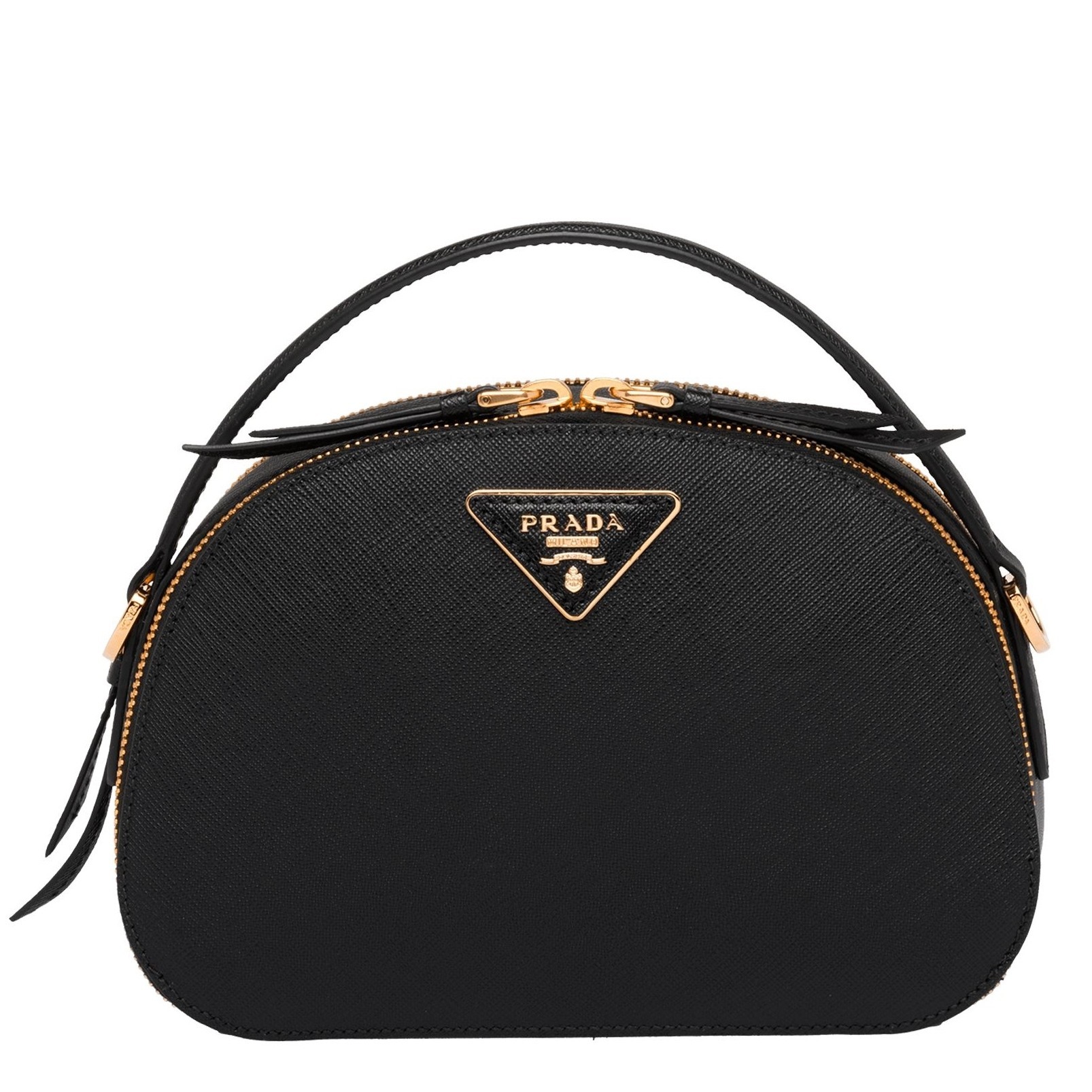 Prada Odette Black Saffiano Leather Bag 418