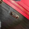 Prada Embleme Bag In Red Saffiano Leather  266