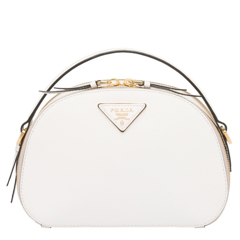 Prada Odette White Saffiano Leather Bag 960