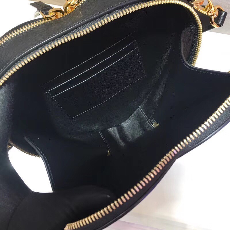 Prada Odette Heart Bag In Black Saffiano Leather 985