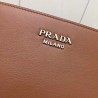 Prada Brown Sidonie Leather Shoulder Bag 640