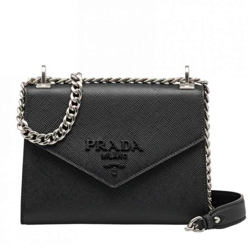 Prada So Black Monochrome Flap Bag 302