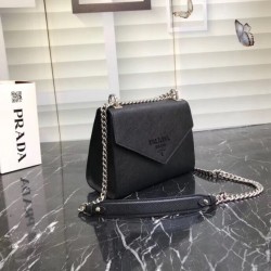 Prada So Black Monochrome Flap Bag 302