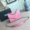 Prada Monochrome Flap Bag In Petal Pink Saffiano Leather 337