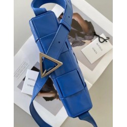 Bottega Veneta Cassett Bag In Cobalt Wrinkled Calfskin 008