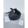 Bottega Veneta Turn Bag In Black Intrecciato Lambskin 763