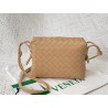 Bottega Veneta Small Loop Bag In Beige Intrecciato Lambskin 787