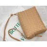 Bottega Veneta Small Loop Bag In Beige Intrecciato Lambskin 787