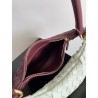 Bottega Veneta Gemelli Medium Bag in Barolo/Glacier Intrecciato Lambskin 310