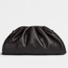 Bottega Veneta The Pouch Clutch In Black Calfskin 470