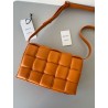 Bottega Veneta Padded Cassette Bag In Orange Lambskin 621