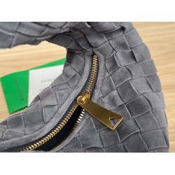 Bottega Veneta BV Jodie Mini Bag In Thunder Intrecciato Suede 663