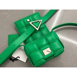 Bottega Veneta Candy Padded Cassette Bag In Parakeet Lambskin 752