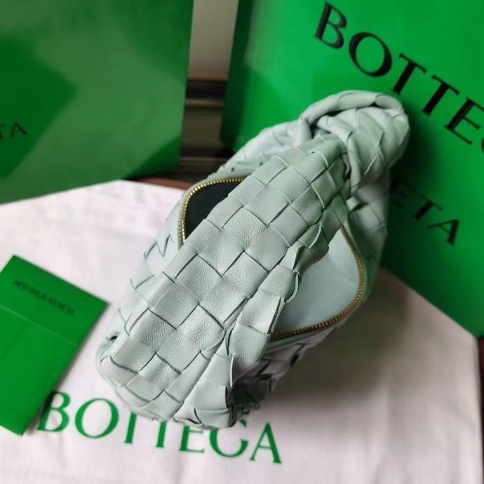 Bottega Veneta BV Jodie Mini Bag In Teal Washed Intrecciato Lambskin 249