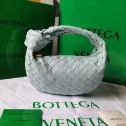 Bottega Veneta BV Jodie Mini Bag In Teal Washed Intrecciato Lambskin 249