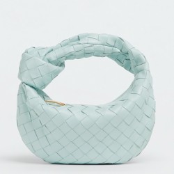 Bottega Veneta BV Jodie Mini Bag In Teal Washed Intrecciato Lambskin 249