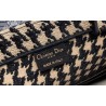 Dior Book Tote Bag In Houndstooth Embroidery Canvas 226