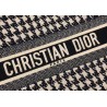 Dior Book Tote Bag In Houndstooth Embroidery Canvas 226