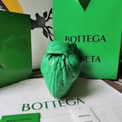 Bottega Veneta Mini BV Jodie Bag In Green Woven Leather 216