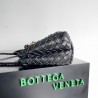 Bottega Veneta Andiamo Small East/West Bag In Black Intrecciato Lambskin 362