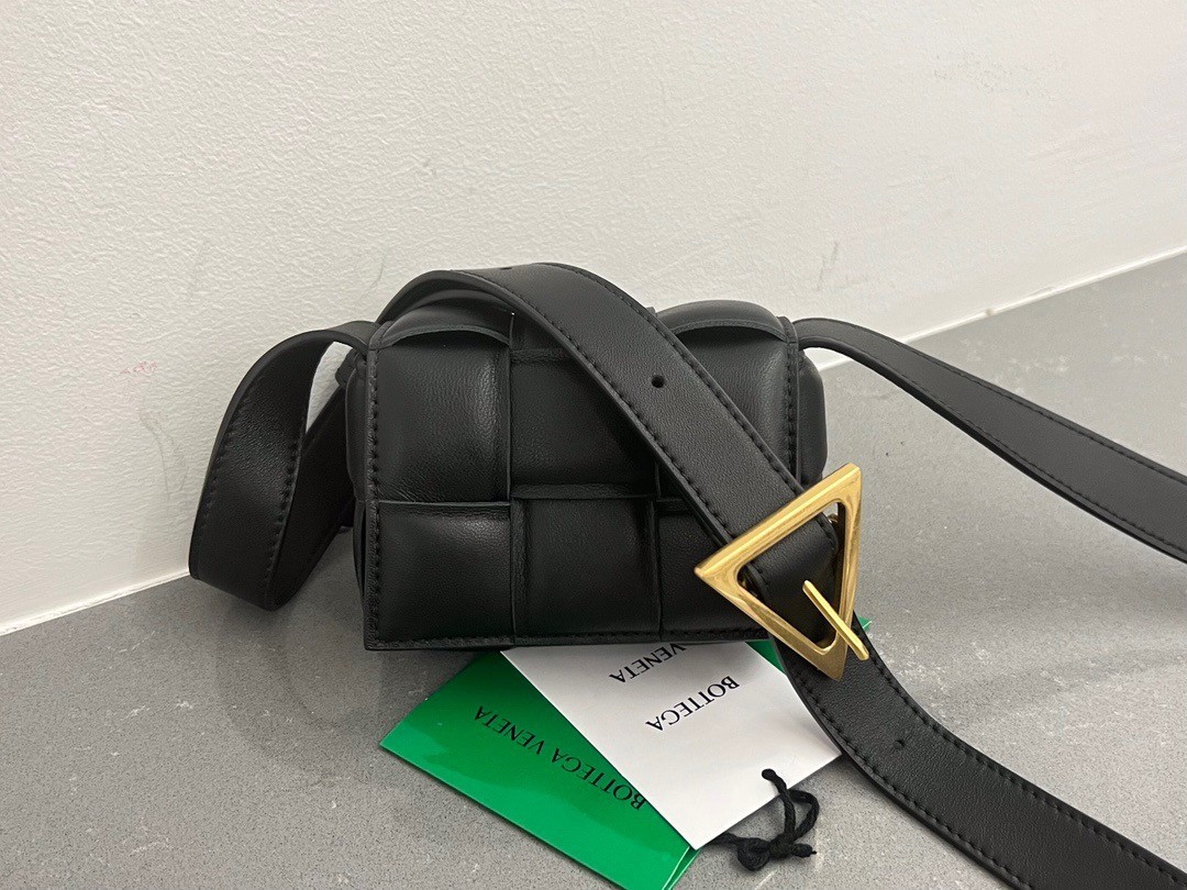 Bottega Veneta Candy Padded Cassette Bag In Black Lambskin 324