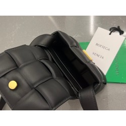 Bottega Veneta Candy Padded Cassette Bag In Black Lambskin 324