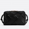 Bottega Veneta Small Cassette Camera Bag In Black Lambskin 971