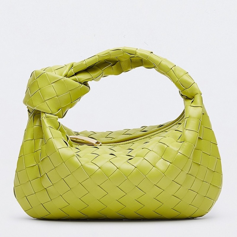 Bottega Veneta Mini BV Jodie Bag In Kiwi Woven Leather 293