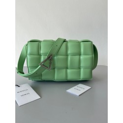 Bottega Veneta Padded Cassette Bag In Acid Green Lambskin 226