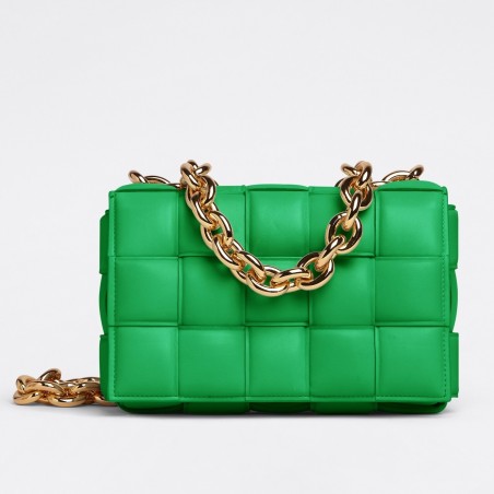 Bottega Veneta Chain Cassette Bag In Parakeet Lambskin 951