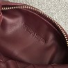 Bottega Veneta Mini BV Jodie Bag In Bordeaux Woven Leather 937