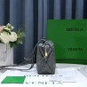 Bottega Veneta Small Loop Bag In Thunder Intrecciato Lambskin 871