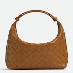 Bottega Veneta Mini Wallace Bag in Brown Intrecciato Calfskin 912