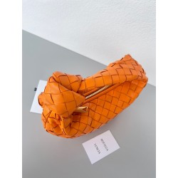 Bottega Veneta BV Jodie Mini Bag In Orange Intrecciato Lambskin 936