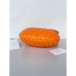 Bottega Veneta BV Jodie Mini Bag In Orange Intrecciato Lambskin 936