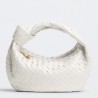 Bottega Veneta BV Jodie Teen Bag In White Intrecciato Leather 501