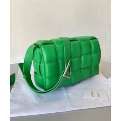 Bottega Veneta Padded Cassette Bag In Green Lambskin 537