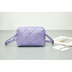 Bottega Veneta Small Cassette Camera Bag In Wisteria Lambskin 364