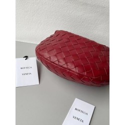 Bottega Veneta BV Jodie Mini Bag In Dark Red Intrecciato Lambskin 608