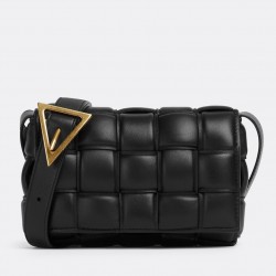 Bottega Veneta Small Padded Cassette Bag In Black Lambskin 100