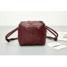 Bottega Veneta Mini Cassette Camera Bag In Bordeaux Lambskin 926