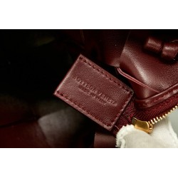 Bottega Veneta Mini Cassette Camera Bag In Bordeaux Lambskin 926