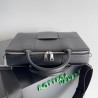 Bottega Veneta Arco Briefcase In Black Intreccio Calfskin 211