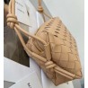 Bottega Veneta Mini Loop Bag In Beige Intrecciato Lambskin 325