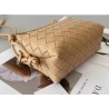 Bottega Veneta Mini Loop Bag In Beige Intrecciato Lambskin 325