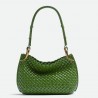 Bottega Veneta Clicker Small Bag in Avocado Intrecciato Lambskin 379