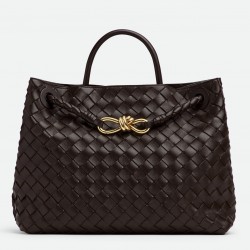 Bottega Veneta Medium Andiamo Bag In Fondant Intrecciato Lambskin 403