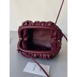 Bottega Veneta Mini Pouch In Grape Intrecciato Lambskin 431