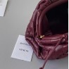 Bottega Veneta Mini Pouch In Grape Intrecciato Lambskin 431