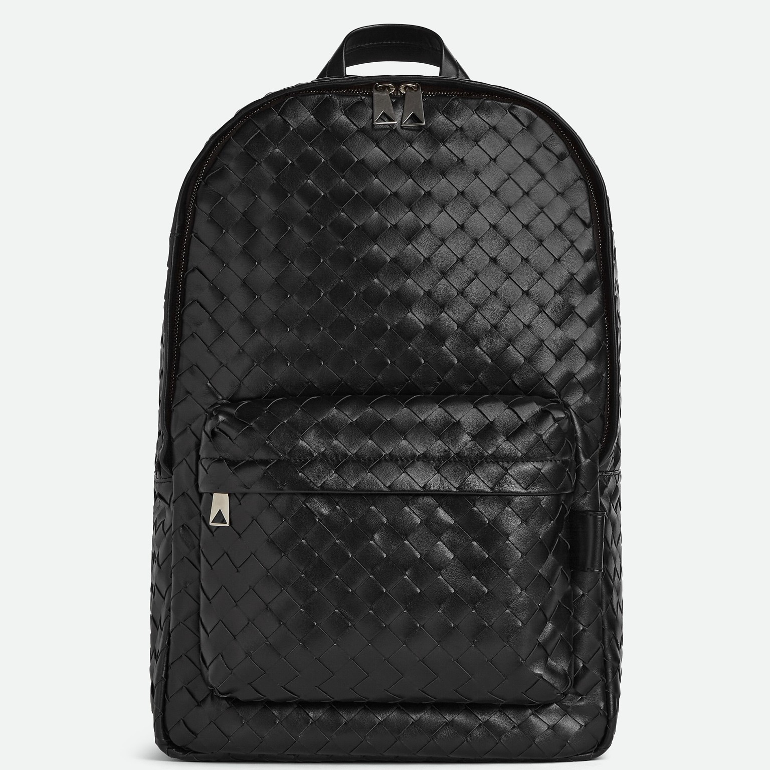 Bottega Veneta Medium Backpack In Black Intrecciato Calfskin 598